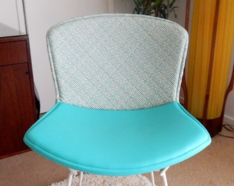 Knoll Style Vinyl Cushion for Bertoia Side Chair - Eames Era Mid Century Retro