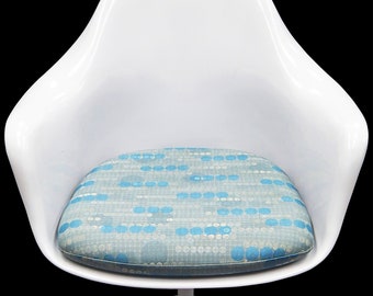 High Quality Replacement Cushion for Saarinen or Burke Tulip Arm Chair - Pattern Vinyl