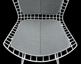 Upholstery Cushion and Back Pad for Bertoia Side Chair - Mid-Century Eames Era Vintage Style Decor