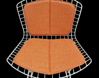 Cushion & Back Pad for Bertoia Side Chair - Textured Vinyl - Looks Like Fabric!