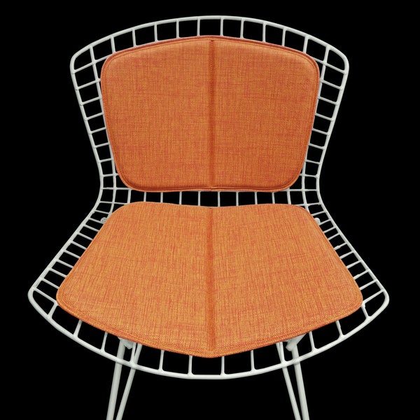 Coussin et coussin dorsal pour président Bertoia Side - Vinyl - Beaucoup de couleurs disponibles