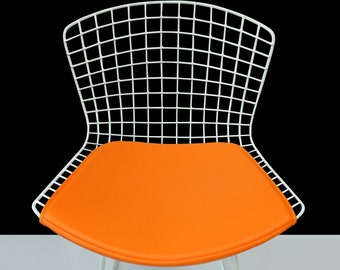 Deluxe Vinyl Cushion for Bertoia Side Chair - Regular or Extra Thick - Wrap around Front Edge!