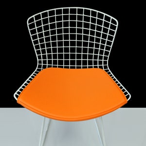 Deluxe Vinyl Cushion for Bertoia Side Chair - Regular or Extra Thick - Wrap around Front Edge!