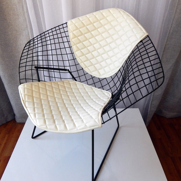 Vinyl Cushion and Back Rest for Bertoia Diamond Chair - Special Edition - Many Colors Available!