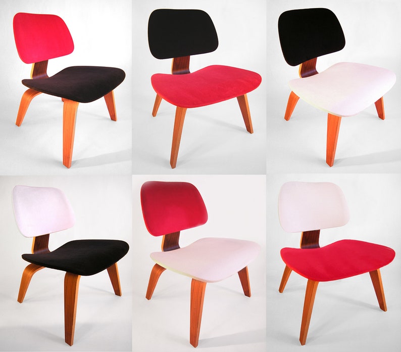 Mélangez et assortissez la housse de siège pour la chaise longue de contreplaqué d'Eames Choisissez vos couleurs image 2