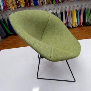 Bertoia inspired Diamond Chair Cushion Comfortable Full Upholstery Cover Many Fabrics and Colors Available image 3