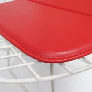 Bertoia inspired Side Chair Cushion Available in many colors and materials Knoll style replacement pad image 4