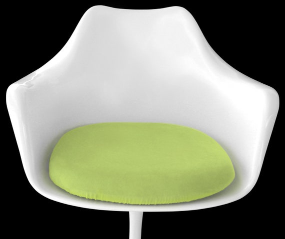 black Slip-On CUSHION COVER for Saarinen Tulip Side Chair Mid Century Decor