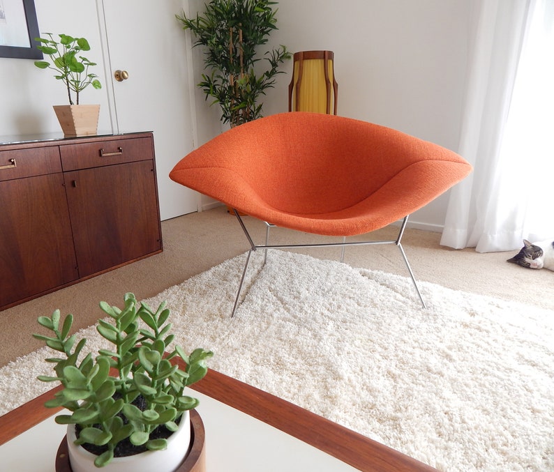 Cushion for Large Bertoia Diamond Chair Many Fabrics and Etsy