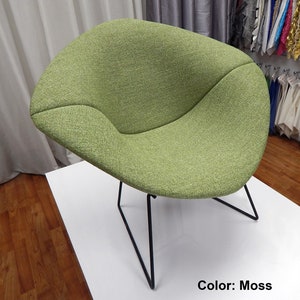 Bertoia inspired Diamond Chair Cushion Comfortable Full Upholstery Cover Many Fabrics and Colors Available image 2