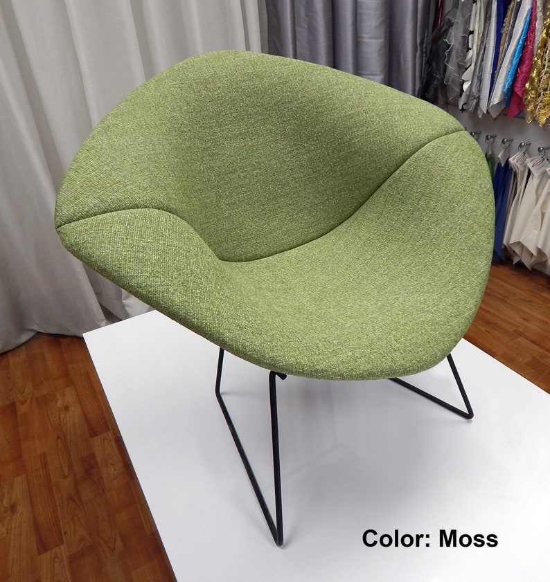 Bertoia inspired Diamond Chair Cushion Comfortable Full Upholstery Cover Many Fabrics and Colors Available image 2