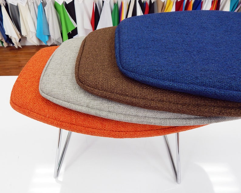 Bertoia inspired Ottoman Cushion Many Colors Available Knoll style Retro Eames Era Mid Century image 6