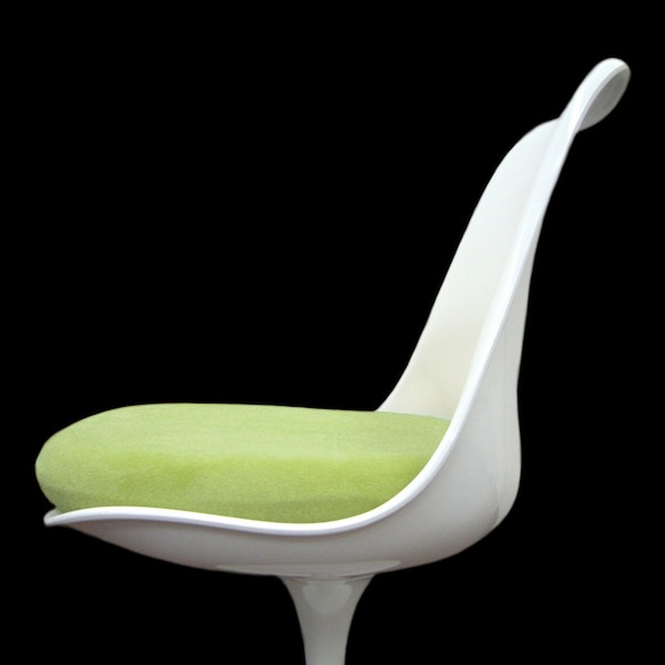 Lime Green Cushion Cover for Tulip Side Chair - Removable