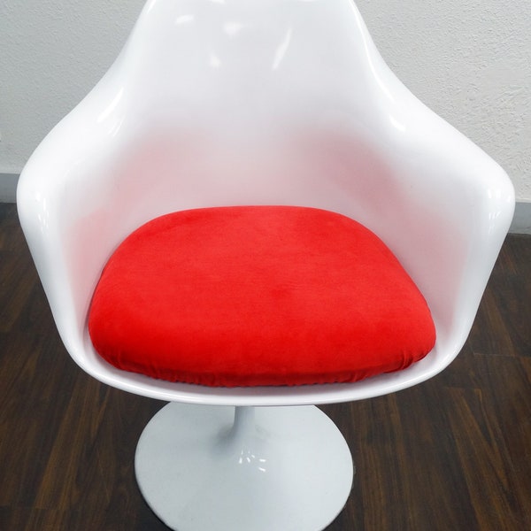 Housse de coussin amovible pour Saarinen fauteuil tulipe (rouge)