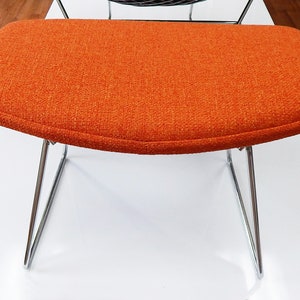 Bertoia inspired Ottoman Cushion Many Colors Available Knoll style Retro Eames Era Mid Century image 2