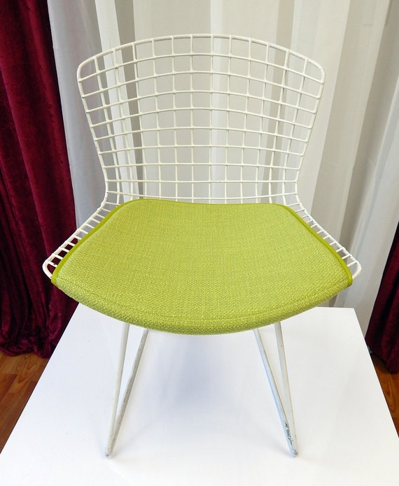 bertoia side chair with back pad & seat cushion