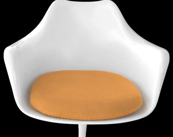 Orange Tulpenkissenabdeckung für Saarinen oder Burke Arm Chair