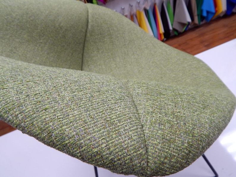 Bertoia inspired Diamond Chair Cushion Comfortable Full Upholstery Cover Many Fabrics and Colors Available image 5