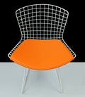 Deluxe Vinyl Cushion for Bertoia Side Chair - Regular or Extra Thick - Wrap around Front Edge!