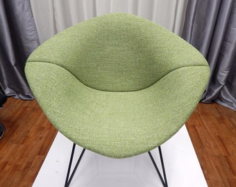 Cojín de silla de diamante inspirado en Bertoia - Cómoda cubierta de tapicería completa - ¡Muchas telas y colores disponibles!