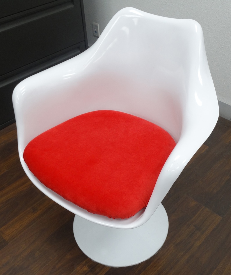 Slipon Cushion Cover for Saarinen Tulip Arm Chair red Etsy