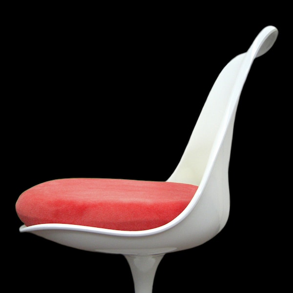 Slip-on Cushion Cover for Saarinen Tulip Side Chair (Red) - Many Colors Available!