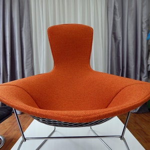 Bertoia inspired Bird Chair Cushion Full Upholstery Cover Many Colors Available image 4