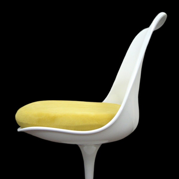 Housse de coussin amovible pour Saarinen chaise côté de tulipe (jaune)