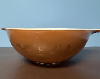 Vintage Pyrex Askungens skål: 22K guld tidigt amerikanskt mönster