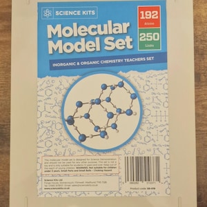 446-delige grootformaat moleculair model 190 atomen anorganische organische chemie