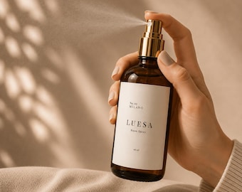 Milano No.03 Room Spray | Luxury Hotel Scent | Ginger & Rosemary | Premium Home Fragrance | Amber Glass Bottle | 100 ml | LUESA