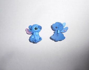 Novelty Button - STITCH (Disney) Side View  1&quot;