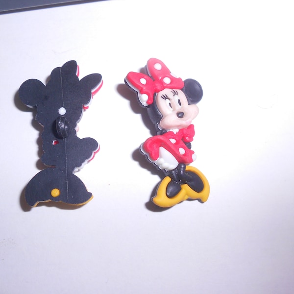 Novelty Button - Minnie Mouse - Just Cute 1 1/2"