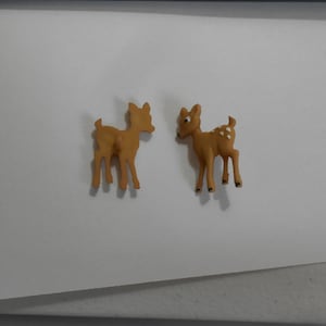 Novelty Button - Forest Babies - FAWN  1 1/4"