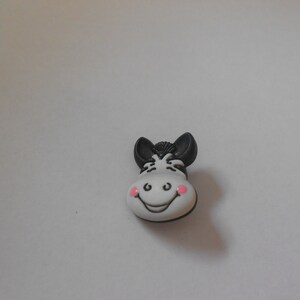 Novelty Button - Zach the Zebra 1&quot;