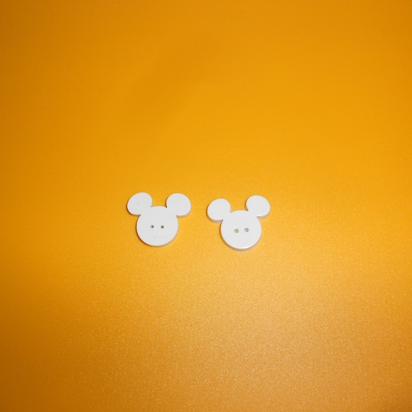 Mickey Mouse Sew Button Etsy
