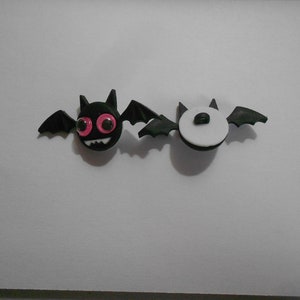Neuheit Button - Jeepers Peepers - Fledermaus 35 mm