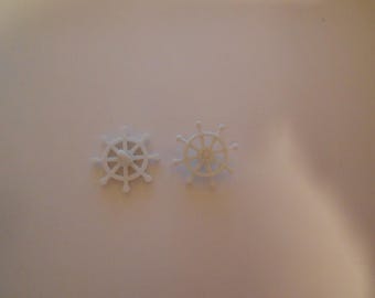 Botão de novidade - RODA DE NAVIO (branco) 1"