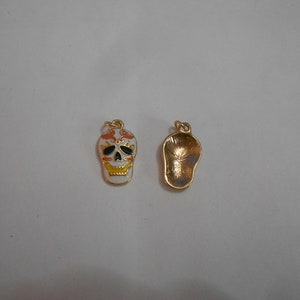 Charm - SUGAR SKULL  .63&quot; x .38&quot;