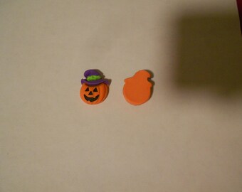 Cabochon oder Verzierung - Jack O'Lantern mit Hexenhut 200 mm