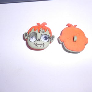 Novelty Button - Super Freak - ZOMBIE BOY 1 1/8&quot;