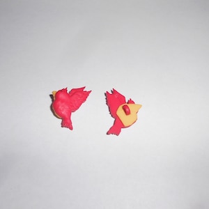 Novelty Button - Flying Cardinal 1&quot;