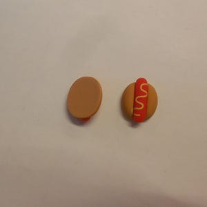 FlatBack or Embellishment- FAST FOOD - Hot Dog  7/8&quot;