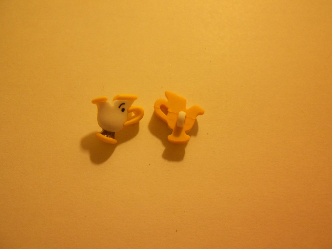 Novelty Button Chip from Beauty & the Beast 3/4 Etsy Canada