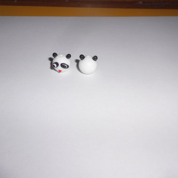 Glass Bead - PANDA HEAD