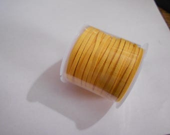 Flat Faux Suede Cord - YELLOW/ORANGE