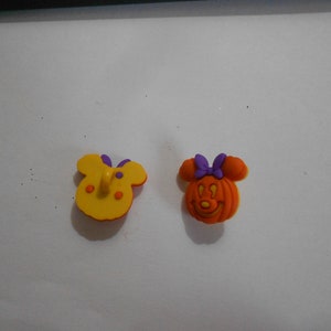 Botão Novidade - ABÓBORA MINNIE MOUSE 3/4&quot;