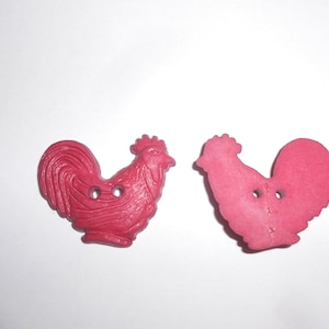 Novelty Button - Rooster -  1 1/4&quot;