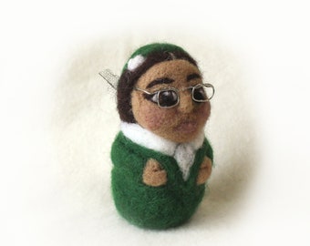 Rosa Parks Needle Felted Shero Sculpture Feltie Figurine