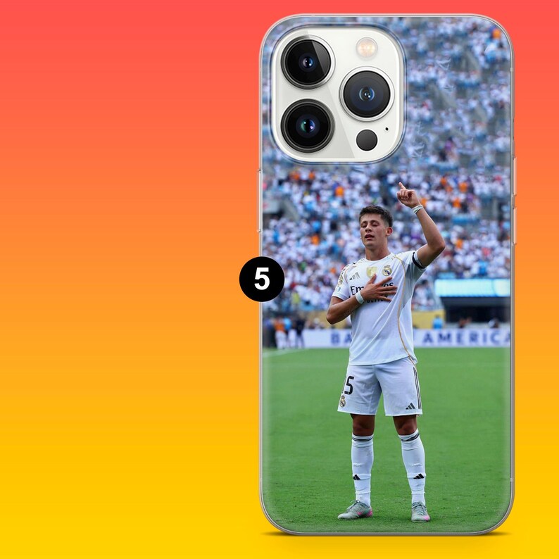 Arda Guler Phone Case Real Madrid Fan Turkey Football Cover for iPhone 17Pro, 16,15,14,13,12, Samsung S26, S25, S24,A16, A56, Pixel 10, 9Pro 5